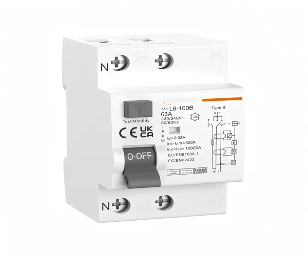 APL6-100B Tipo B Interruptor de Circuito de Corriente Residual (RCCB)