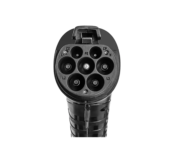 Conector de carga para vehículo eléctrico recto CA GB/T (Enchufe de carga del vehículo)