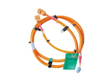 Proceso de fabricación y selección de materiales del arnés de cables de alto voltaje.